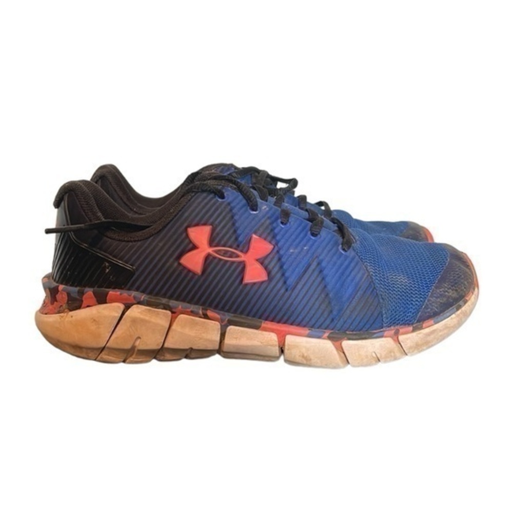 UNDER ARMOUR X LEVEL SCRAMJET shoes for boys size 5 YOUTH, blue